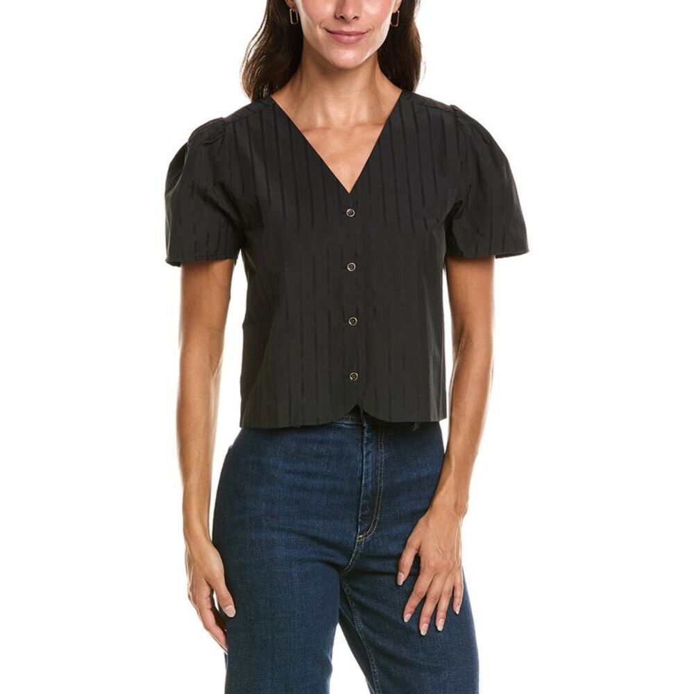 Duffield Lane Womens Arabella Top, Black